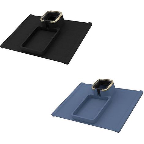 Getränkehalter für Sofaarmlehne, hängendes Ablagefach für Sessel, schwarz und graublau. (1/5)