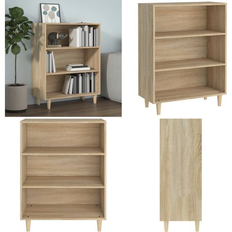 Buffet Chêne sonoma 69,5x32,5x90 cm Bois d'ingénierie - Buffet - Meuble De Rangement - Armoire - Commode - Bois D'ingénierie - Home & Living (1/5)