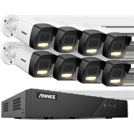 Caméra de sécurité, résolution 6MP, détection de mouvement, Caméra NVR 8CH 8Pcs, Aucun (1/2)