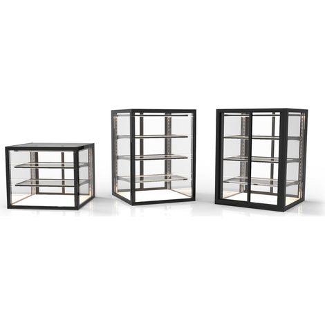 Vitrine Réfrigéré Neutre avec Base 60 Integra Série Neutral - 3 Etagères - Accès Arrière - Sayl (1/2)