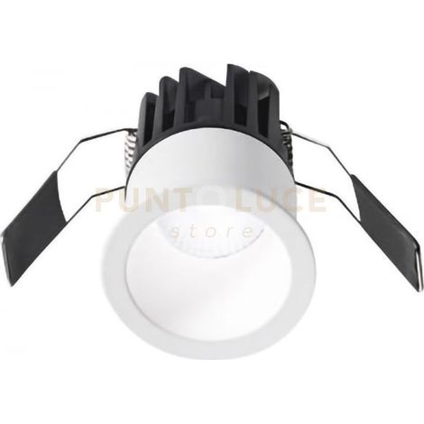 GFA950C- FARETTO DA INCASSO TONDO LED 3000K 600LM 8W D.5,6CM BIANCO OPACO