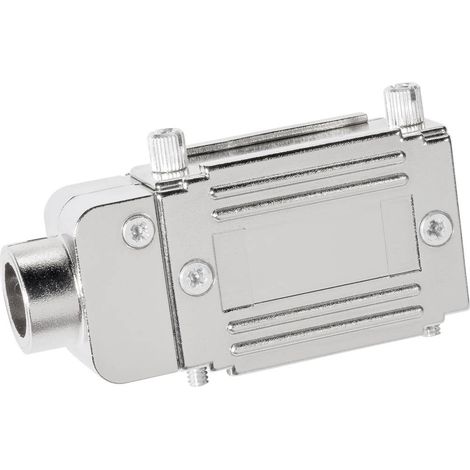 Provertha 77152M 77152M Guscio adattatore SUB-D Numero Poli (num): 15 Plastica metallizzata 90 ° Argento 1 pz. (1/2)