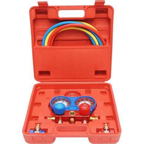Kit di controllo e ricarica del sistema di aria condizionata per auto, freon R22, R32, R134a, R410a Breckner Germany