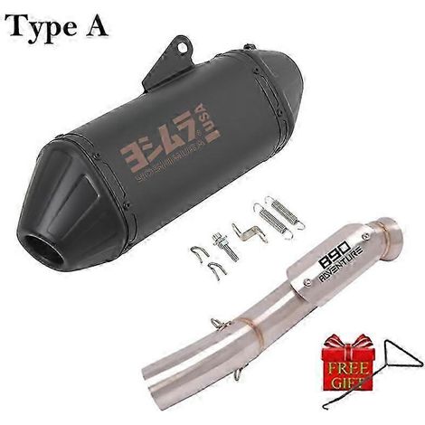 Silenciador De Escape Para Motocicleta, Tubo De Enlace Medio, Espace, Para Ktm 890 Adv Duke 890 Adventure R Rally 2019 - 2022 2023( Type A) (1/5)