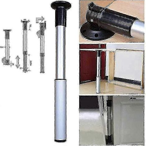 Pieds de table réglables en alliage d'aluminium, 60 cm, pliables et extensibles. (1/5)