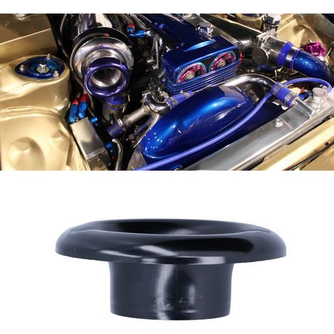 Adaptateur de Turbo à Entrée d'Air Froid 3.5 Pouces en Aluminium CNC pour Modification Auto - Noir (1/5)