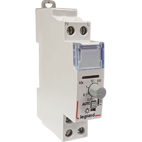 Interruptor crepuscular estándar- salida 16 A 250V 1 módulo. LEGRAND 412623 (1/2)
