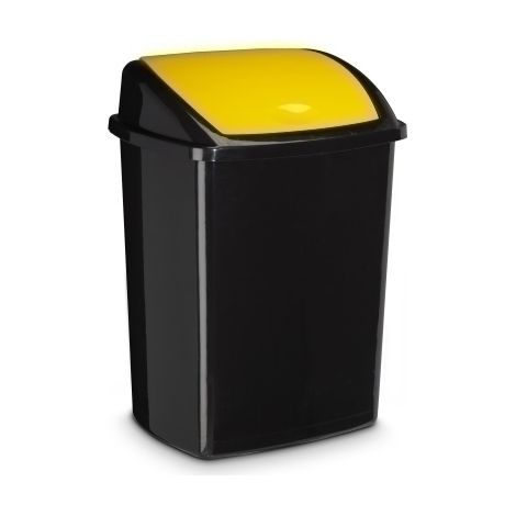 PAPELERA PLASTICO CEP BASC. AMARILLO 50L