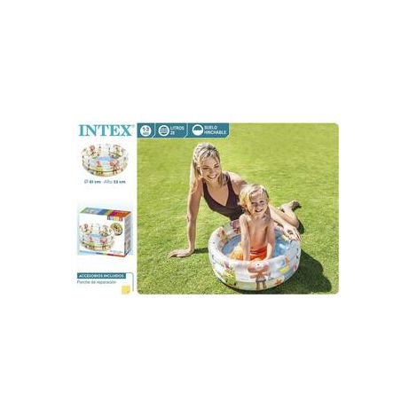Piscina hinchable bebe 3 aros 61x22