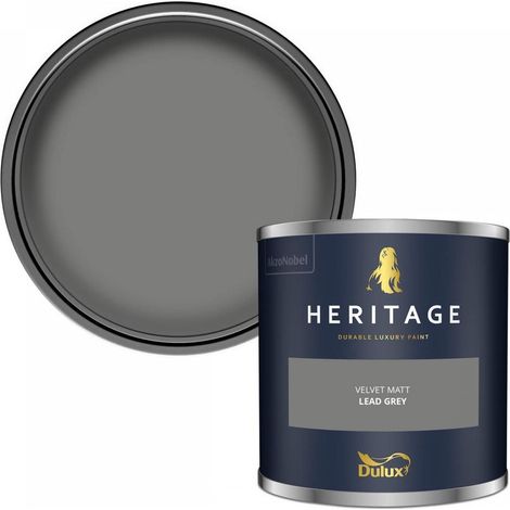 Dulux Heritage Velvet Matt Emulsion Tester Pot 125ml - Lead Grey (1/3)