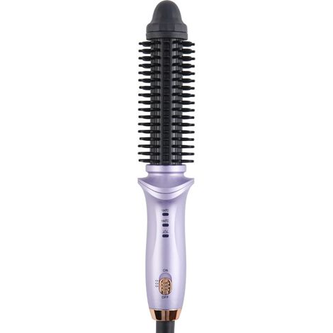 Lisseur et boucleur 2 en 1, brosse à cheveux électrique multifonctionnelle à température constante, format portable, violet, 25,1 × 4,4 × 4,2 cm, convient à une utilisation à domicile et en salon de b (1/5)