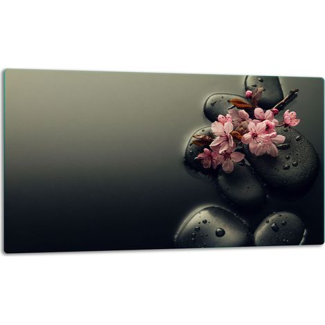 Schneidebrett aus Glas, 52x30 cm, Blume (1/5)