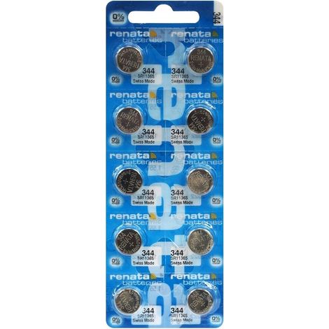 Pila botón Renata X344 plata 1,55V para reloj