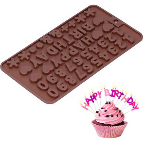 5 moules à pâtisserie mignons en silicone pour gâteau, pudding au chocolat, etc. - Numéro (1/5)