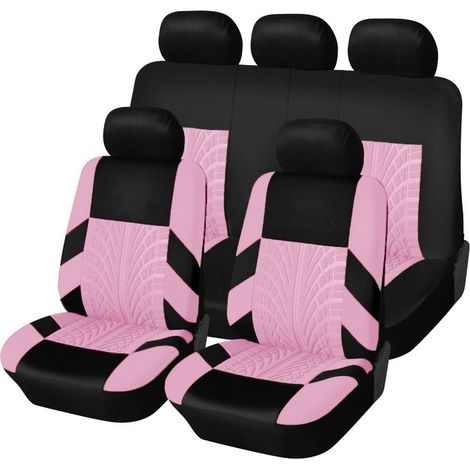 Housse de siège auto universel avec système de suivi des pneus, coussin de siège auto sport pour voitures 5 places, SUV, pick-up et camions (1/5)
