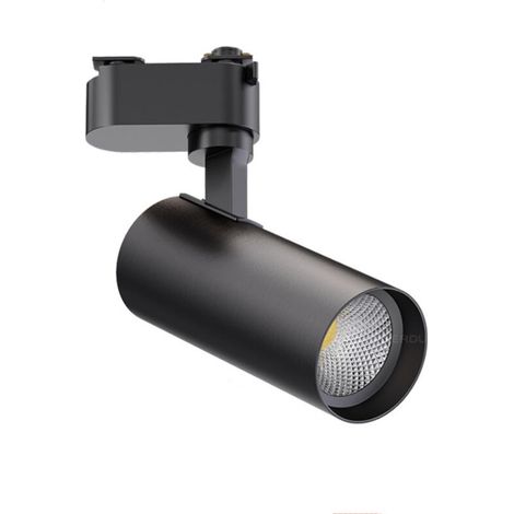 Spot LED sur rail 35 W noir blanc 6 000 K (1/3)