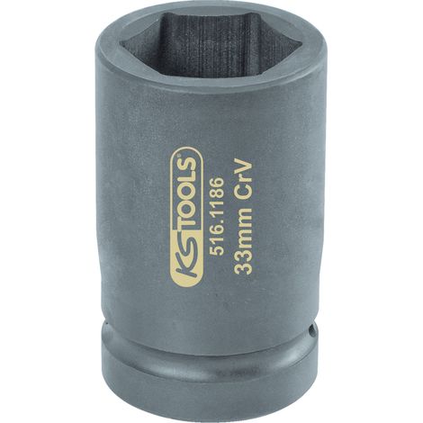 KS Tools - Douille à chocs 6 pans 1'' 33 mm - 516.1186