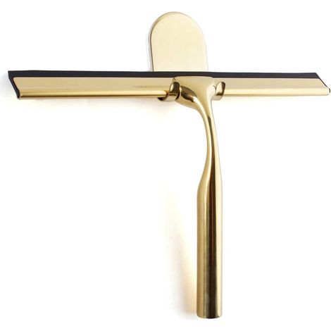 Grande estrattore di fiori in vetro e acciaio inossidabile color oro con supporto, soffione doccia in silicone di alta qualità senza foratura - colore oro (1/5)