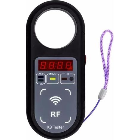 Escáner de frecuencia para automóviles K3, comprobador de llaves de control remoto con pantalla LCD, herramienta de detección de señales infrarrojas, rango de 100 a 999 MHz, para detección de manijas 