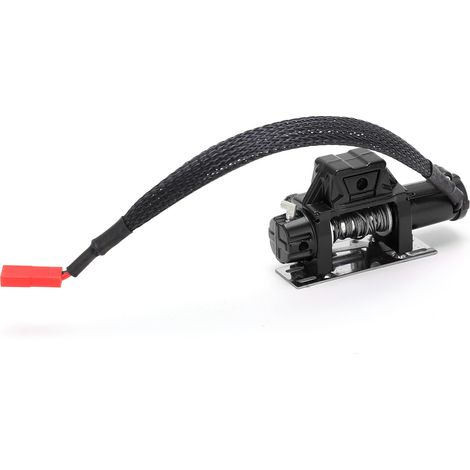 Simulation de treuil automatique RC et de récepteur de télécommande sans fil pour voiture RC Axial SCX10 1/10 (noir) (1/5)