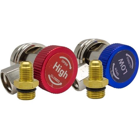 Pack conectores rápidos de presión alto y bajo para Aire Acondicionado Coches (1/5)