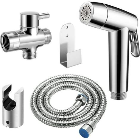 Bidet WC Douchette hygiénique Pomme de douche Kit Shattaf Pulvérisateur pour Nettoyage de couches de tissu de toilette (1/4)