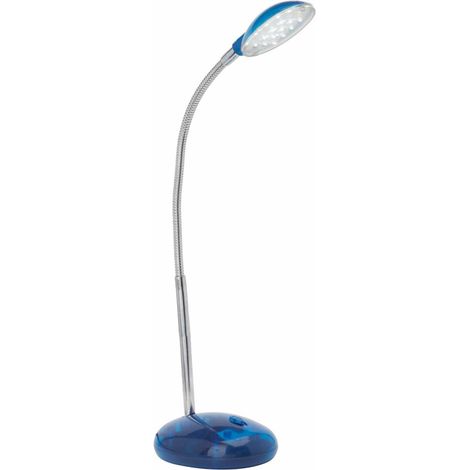 BRILLIANT Lampe Timmi LED Tischleuchte transparent/blau 1x 2W LED integriert, (100lm, 6000K) Mit Druckschalter an der Basis (1/4)