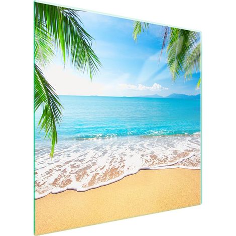 Protezione in vetro per piano cottura 50x52 Beach (1/5)
