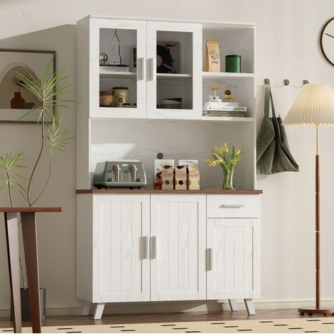 Aparador salón con vitrinas y gran almacenamiento OKMYHOME (1/5)