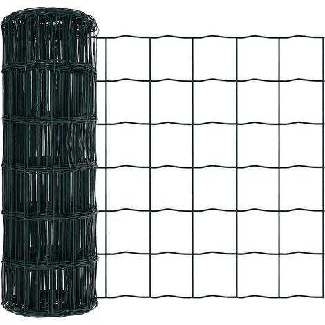 Clôture Euro Vert 0,6 x 25 m Fer revêtu de PVC (1/5)