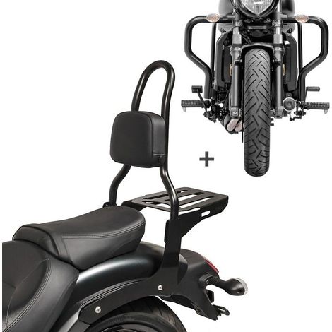 Set Sissybar per Kawasaki Vulcan S / Café 15-25 + Paracarter Craftride RH12-3 (1/4)