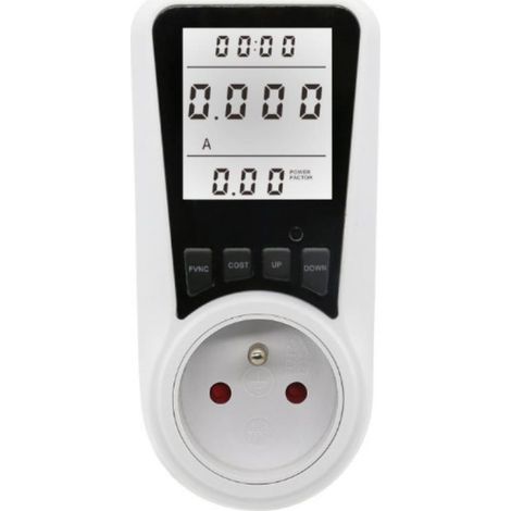 AC 230 V Digitaler Energiezähler, Wattmeter, Leistungsgerät, elektrische Energie, Kwh, Leistungsmessung, Analysator, Stromüberwachung, Steckdose mit LCD-Display (1/5)