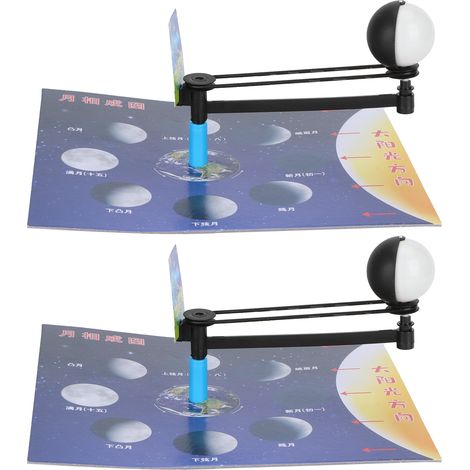 2 Kit Expérience Enfants Assemblage Matériel Pédagogique Scientifique DIY Modèle Phases Lunaires (1/5)