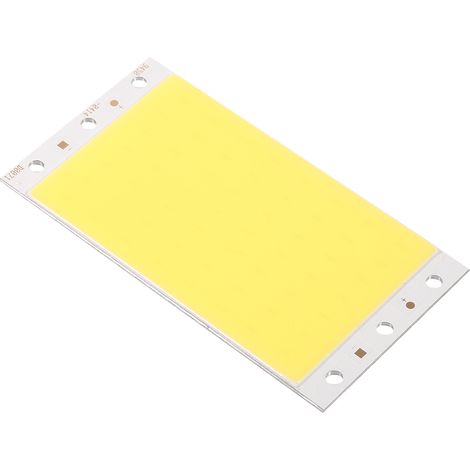 Bande LED COB 12V 30W Lumineuse Blanc Pur 6500K 94x50mm Puce Taiwan pour DIY Éclairage Caméra Aquarium (1/3)