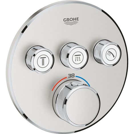 GROHE Thermostatique pour installation encastrée 3 sorties 32322A02 (1/10)