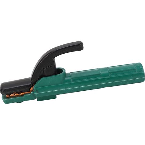 Porte-électrode 300 A en cuivre pur, ergonomique, avec poignée isolée anti-brûlure et pince pour électrode de soudage (1/5)