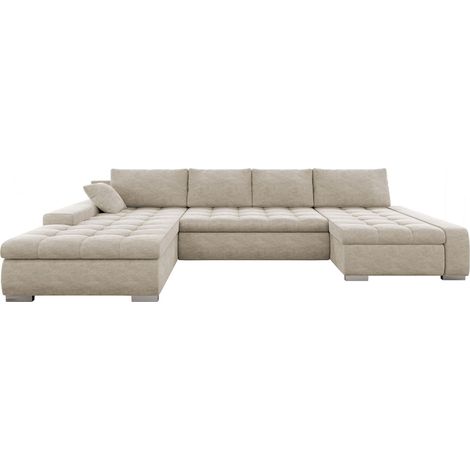 Sofá rinconero Comfivo Oliva, Nazar 225.02, Función de descanso, Almacenaje, 394x213x80cm, 0 (1/5)