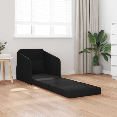 Schlafsofa Schwarz 65 x 80 x 83 cm Stoff