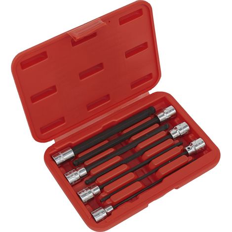 Sealey Premier Ball-End Hex Socket Bit Set 3/8""Sq Drive 7pc AK62257
