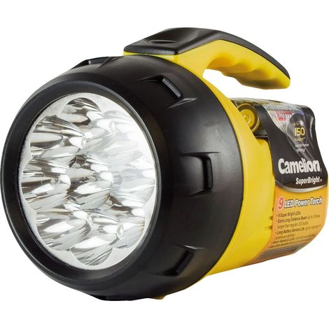 Camelion LED Handscheinwerfer FL-9LED-4R6B inkl. 4x AA Batterien
