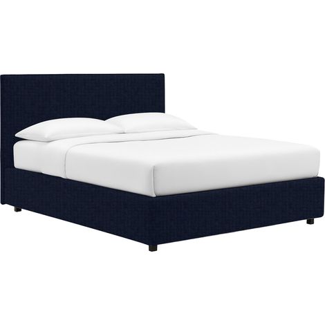 Letto Singolo Ilford, Sfoderabile, Contenitore Made in Italy, Viola Scuro