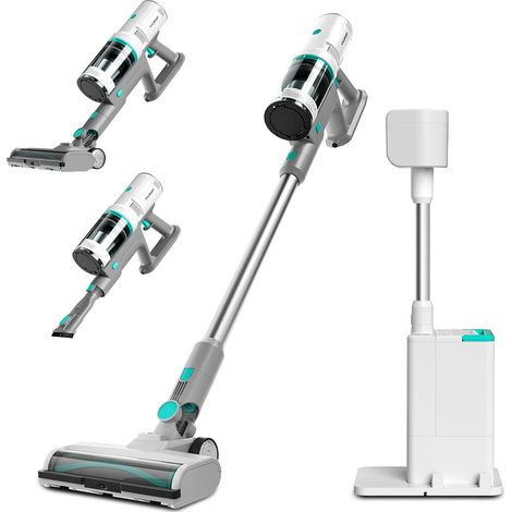 Aspirateur Balai sans Fil 24kPa avec Station Auto-Vidage 2,1L Brosse en V Anti-Emmêlement avec LED Verte Détection Poussière, Mode Nuit (1/5)