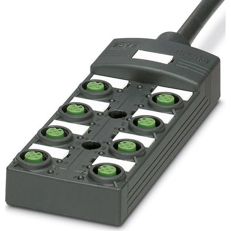 Répartiteur passif M12 filetage en plastique Phoenix Contact SACB-8/ 8-L-10,0PUR SCO P 1452709 1 pc(