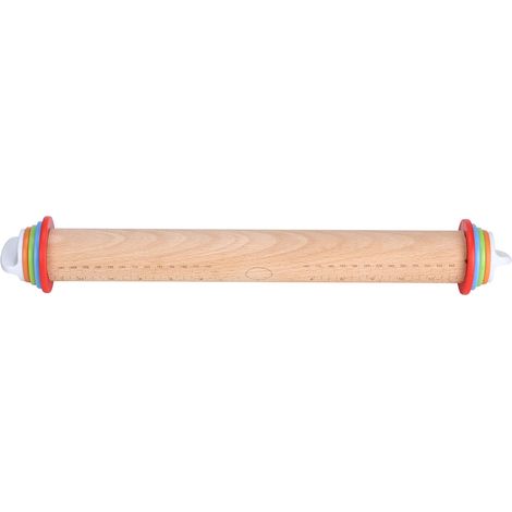 Verstellbarer 43 cm Nudelholz mit Griff und Skala für Bäckerei/Küche (1/5)