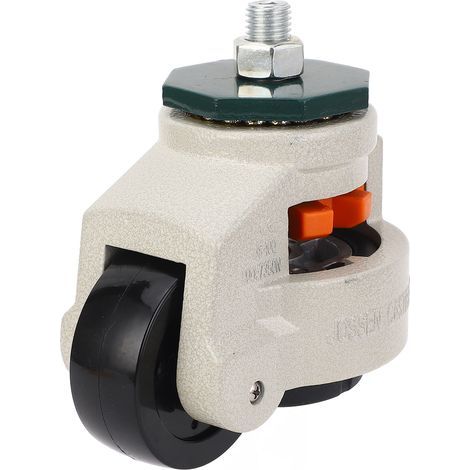 M16 shank leveling wheel, 75mm diameter, adjustable height, for workbenches and cabinets (1/5)