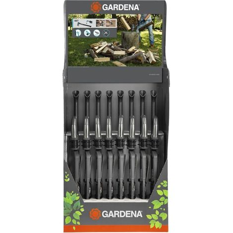 GARDENA Spaltaxt 1600 S mit Schleifgerät Display