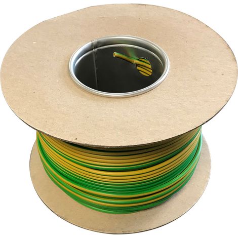 RS PRO câble, section: 25 mm² 100m, 450 V c.c., 750 V c.a. LSZH Vert/Jaune HO7Z-R Câble à conducteur simple ( Prix pour Bobine de 100 Mètres )