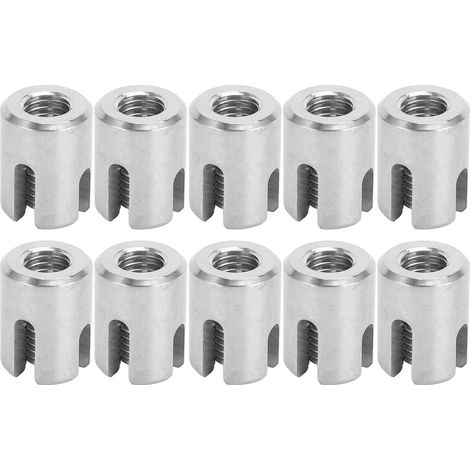 Lot de 10 Brides Croisées en Acier Inoxydable pour Câble de Garde-corps, Fixation M10 4mm, Intérieur Extérieur (1/5)
