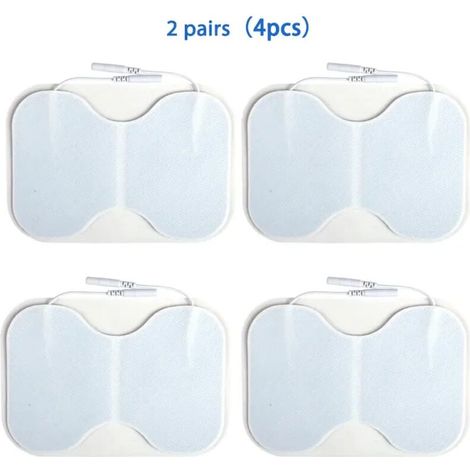 EMS self-adhesive replacement electrodes for pectoral muscle massage using electrical acupuncture TENS 06344-AquaForge