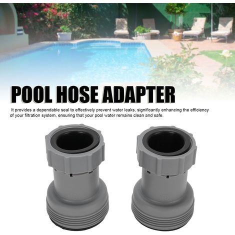 Adaptateur de Raccord pour Filtre de Piscine, 2 pièces, ABS, 1.5 pouces à 1.25 pouces (1/5)